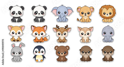 Cute cartoon fruits holding hands, including apple, banana, kiwi, grapes, strawberry, lime, watermelon, and pineapple, on a white background.