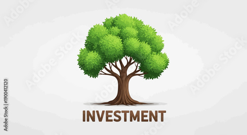 Tree with green leaves growing strong.