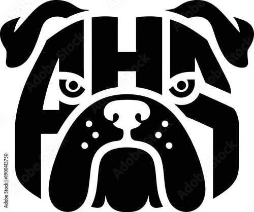 Bulldog logo vector with bold character style, symbolizing toughness, loyalty, and determination, ideal for sports teams, gyms, security brands, and streetwear design.