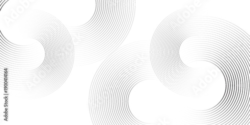 White geometric abstract background overlapping layers on bright space with line effect decoration.