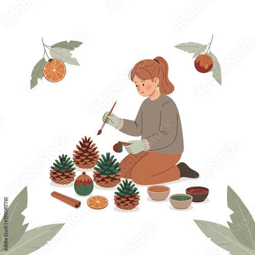 Creative Holiday Crafting Season With Natural Pinecone Decorations