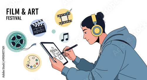 Creative Digital Artist Engages In Film And Art Festival Activities