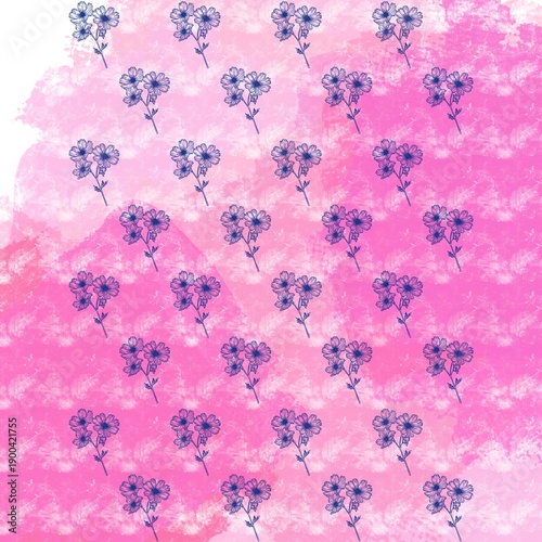 seamless pattern with flowers