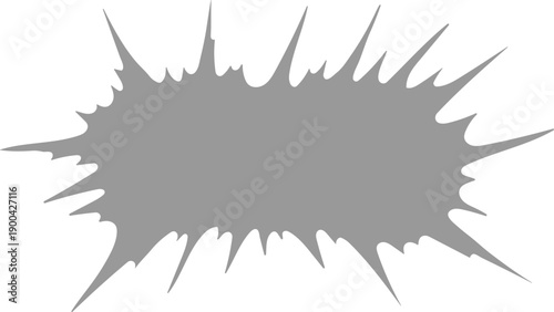 Decorative Abstract Graffiti Spray Paint Grunge Shape Ornament