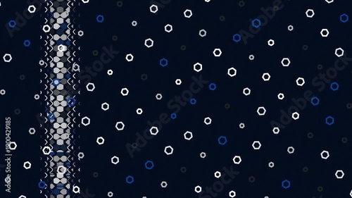 Floating Hexagons Abstract Geometric Motion Graphic Animation