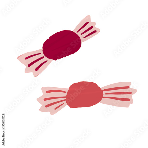 Illustration templates for people celebrating Valentine's Day