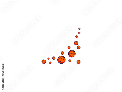 Basketball Sport Ball for Professional Training and Game Illustration