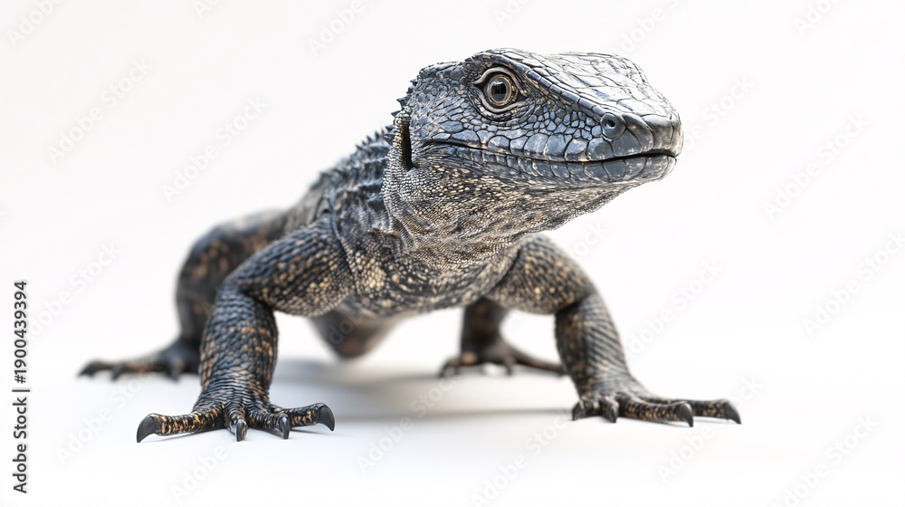 Fototapeta premium a lizard on a white background