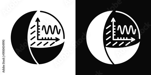 Quantum Vacuum Icon White And Black Background Style