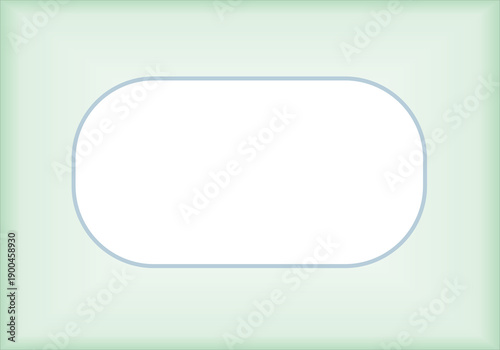 Minimalist light green abstract background with a smooth white rounded rectangular space for modern business presentations, digital product displays, and serene advertising layouts