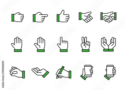 ハンドアイコンセット