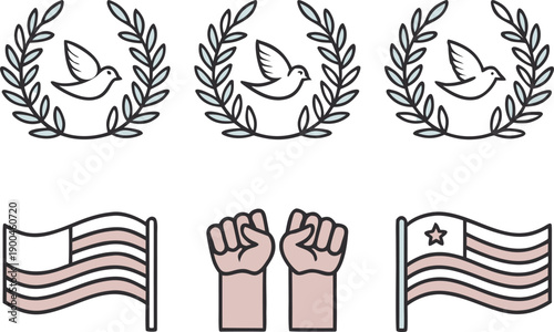 Global Awareness to Combat Islamophobia Illustration. Stop Islamophobia and Promote Tolerance Global Awareness Illustration. End Anti Muslim Hate Global Awareness Illustration. Combat Religious