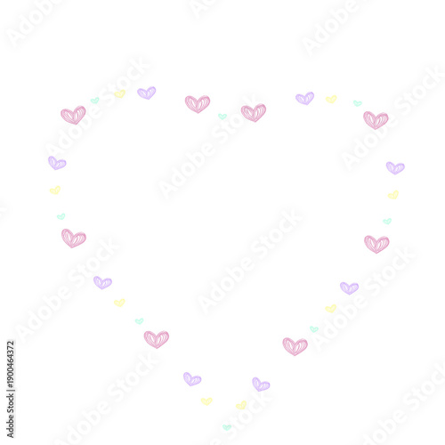 pink heart frame