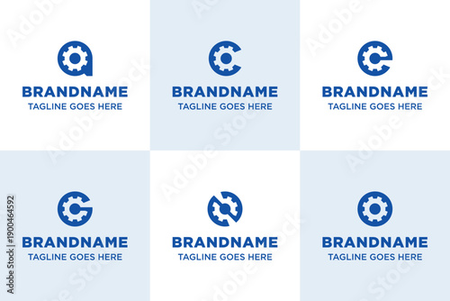 Letter A C E G N O Gear Logo, symbolizing precision, mechanics, and modern engineering