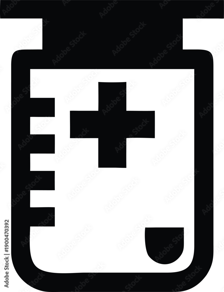 Obraz premium medical testing envelope silhouette