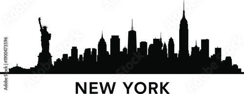 New york city skyline silhouette