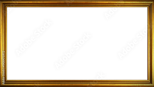 Premium Antique Gold Frame, Ornamental Metallic Design | For Framing Photography, Artwork, Certificates, Diplomas, Invitations, Weddings, etc.
