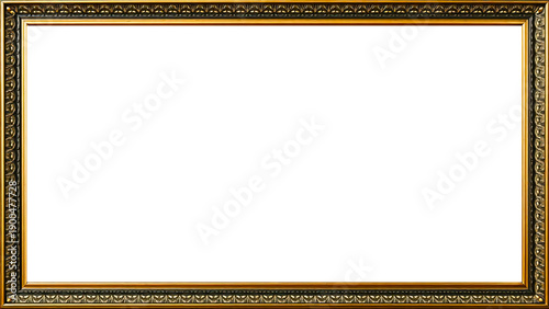 Premium Antique Gold Frame, Ornamental Metallic Design | For Framing Photography, Artwork, Certificates, Diplomas, Invitations, Weddings, etc.
