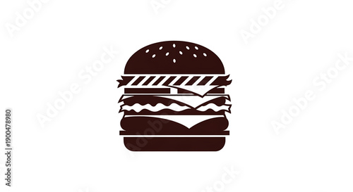 Iconic Burger Brand Mark — Bold, Savory & High-Recall