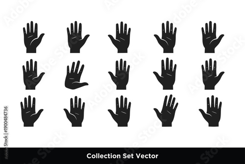 Black Hand Gesture Silhouette Icons and Symbols