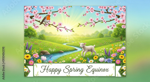 Ramadan kareem islamic archway with crescent moon and arabic calligraphy in gradient colors