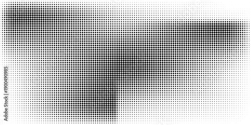 Dotted halftone gradient texture. Vanishing polka dot background. Repeating dots gradation pattern background. Black fading comic pop art template set modern circle background modern