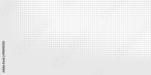 Dot white gray wave light technology texture background. Abstract big data digital concept.