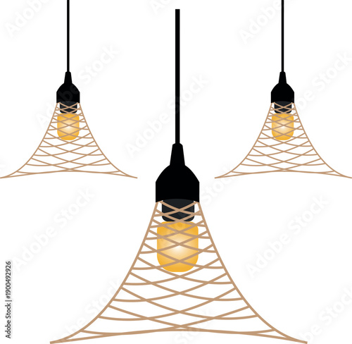 This pendant lamp vector is ideal for use in architectural visuals, interior presentations, and commercial design projects.