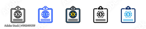 Global Budget Icon Collection With Multiple Styles