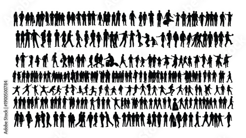 A dense cluster of black text characters forming an abstract pattern on a white background. Vector