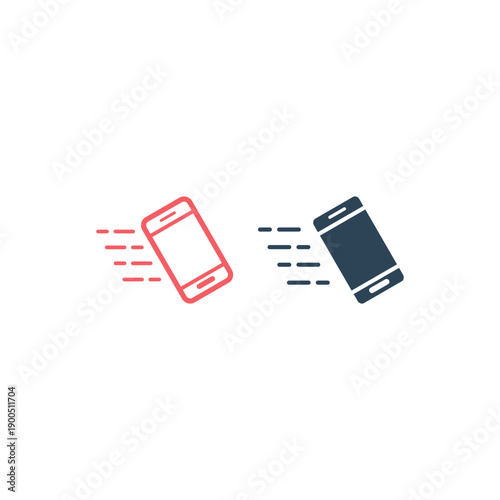 Smart phone icons set vector illustration template.