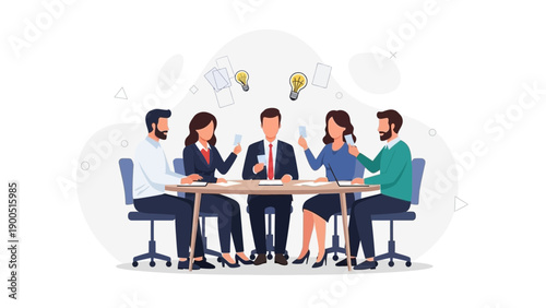 Team Brainstorming Meeting: Ideas, Collaboration, and Innovation