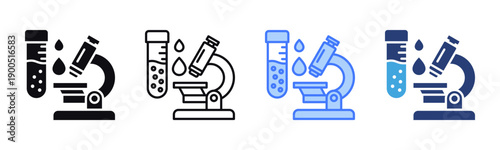 Blood Test icon sheet multiple style collection