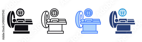 Ct Scan icon sheet multiple style collection