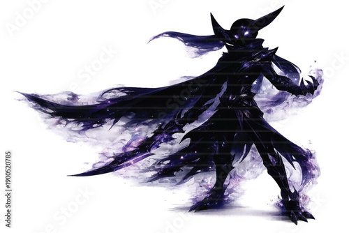 Shadow Reaper Emerging from Darkness
