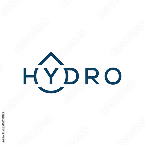 hydro logo design vector template