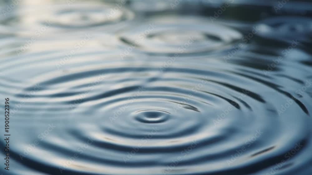 custom made wallpaper toronto digitalWater droplets creating ripples on a serene lake's surface