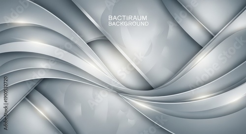 Flowing layered panels present an elegant and modern abstract design composition.