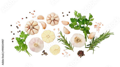 Wallpaper Mural fresh herbs and spices Torontodigital.ca