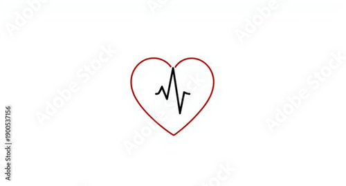 A vibrant 3d red heart shape isolated on a white background serves as a romantic love symbol and passion icon for a Valentine's Day celebration or wedding design illustration