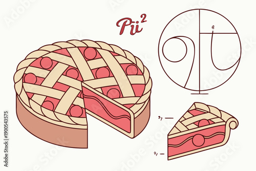 Visual representation of a pie chart divided into segments with a focus on fractions and angles