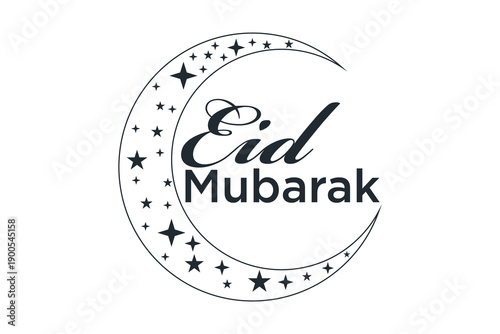 Eid adha and fitr arabic logo, collection set package design eid al fit, eid mubarak