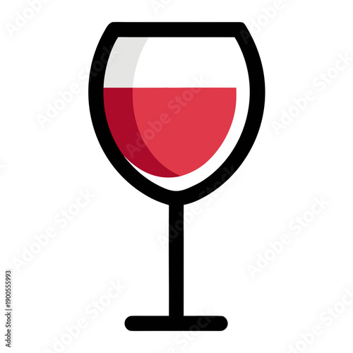 Wine glass with red wine on white background wine glass red wine drink