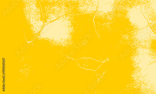 Yellow grunge texture with distressed paint effect and rough surface, abstract artistic background for creative design and vintage aesthetic projects