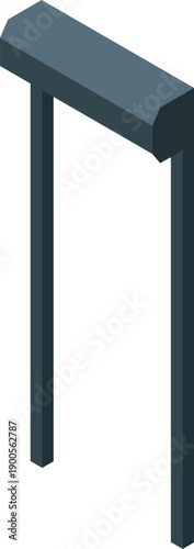 Metal detector gate scanning for weapons at airport or other secure area