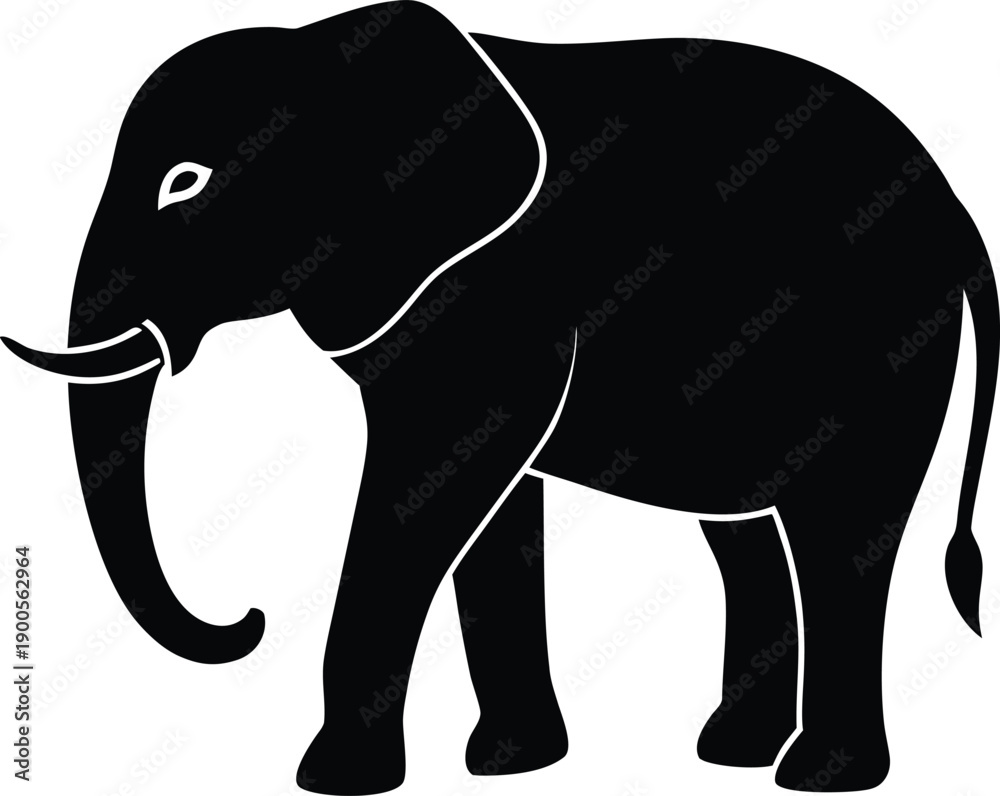 Fototapeta premium Elephant Silhouette
