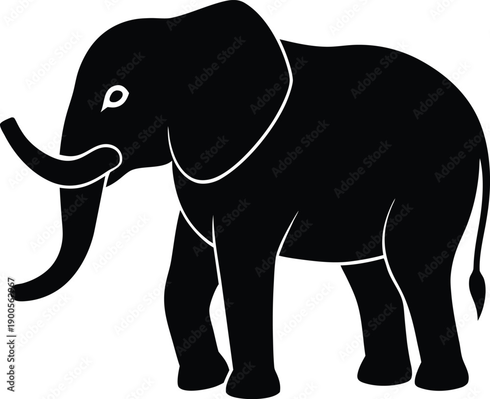 Fototapeta premium Elephant Silhouette