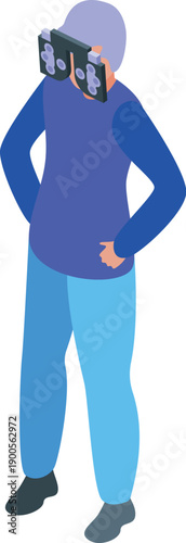 Optometrist performing eye exam on patient using phoropter, checking visual acuity and prescribing corrective lenses