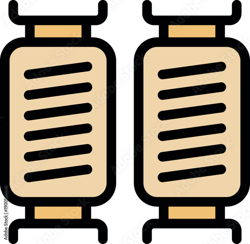 Electric infrared heaters warming a room, providing a cozy and comfortable atmosphere