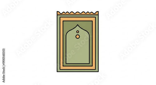 Thobe Packaging Box Illustration Isolated on White